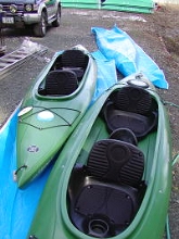 一人＆二人乗りプラスαのファンカヤックで北琵琶湖を楽しむ